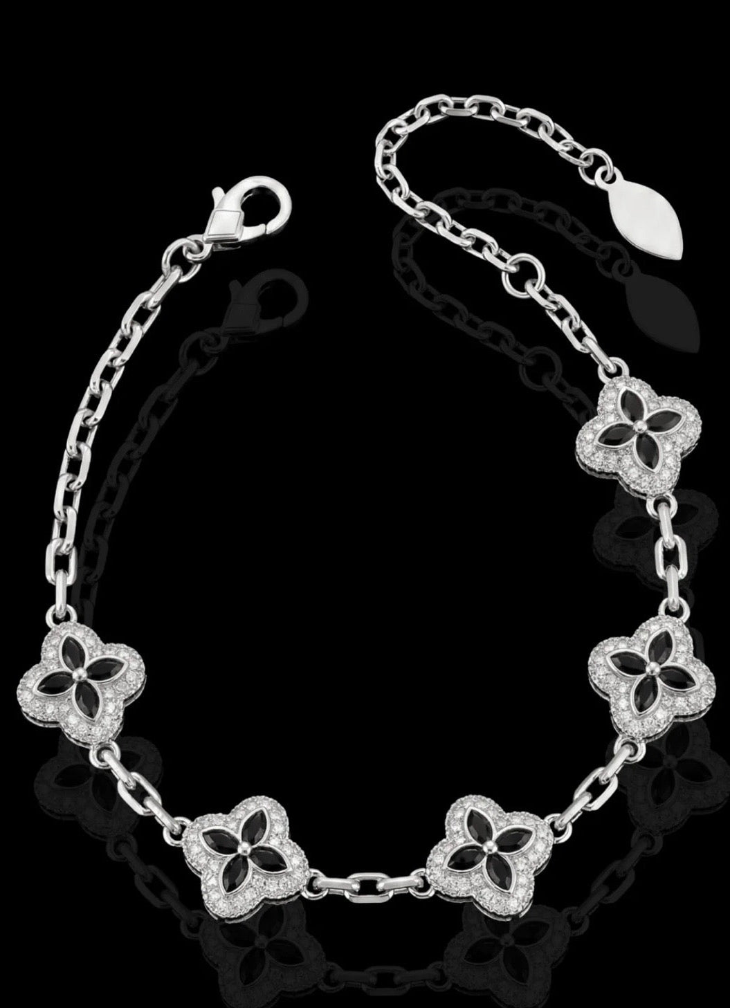 Bransoletka infinity clover